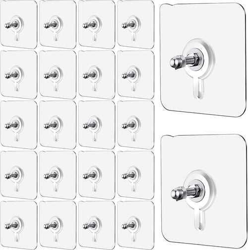 Wall Mount Screw Hooks for Kitchen Bathroom Bedroom Living Room 40 Pcs