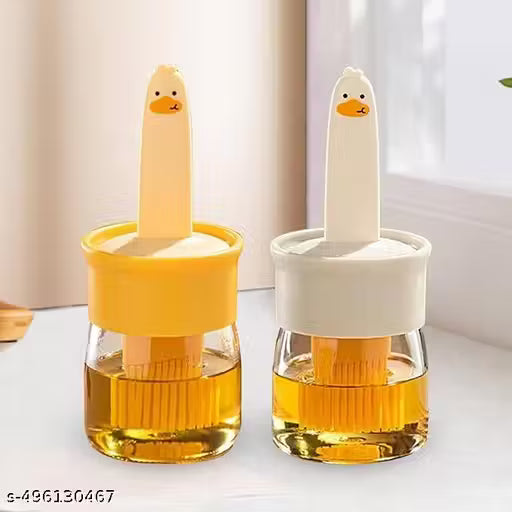 2-in-1 Oil Dispenser Bottle with Silicone Brush (Pack of 2) – Mess-Free Cooking Made Easy